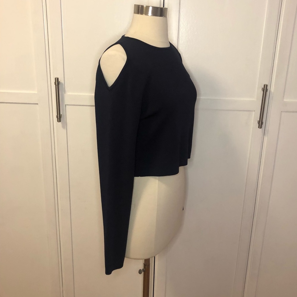 COPY - Keepsake Navy Cold Shoulder Sweater